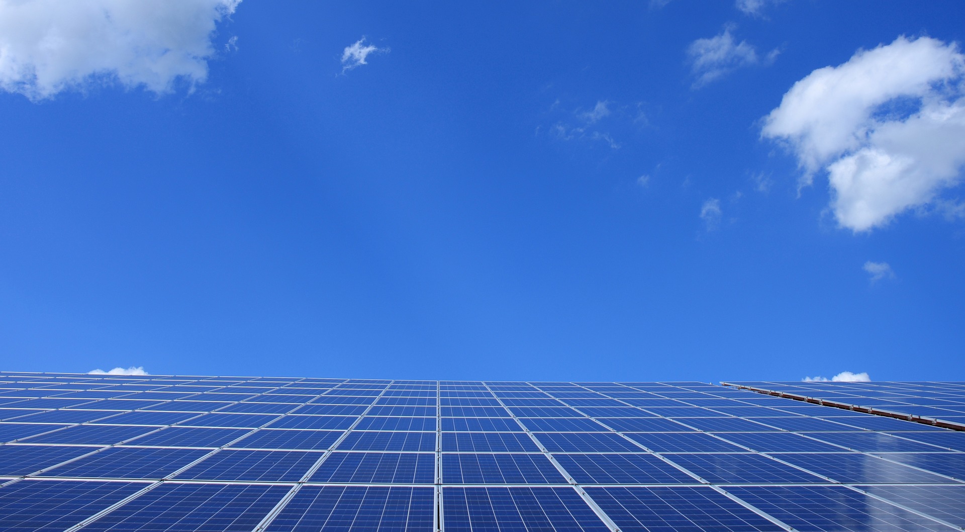 Solar panels and the sky